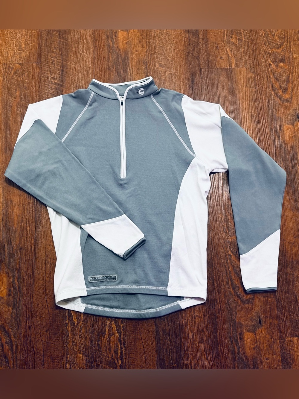 Cannondale Women's Grey and White Long Sleeve Jersey